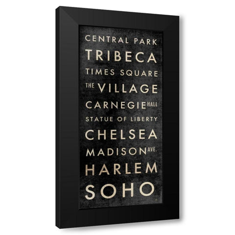 NYC Subway Black Modern Wood Framed Art Print by Perrenoud, Aubree