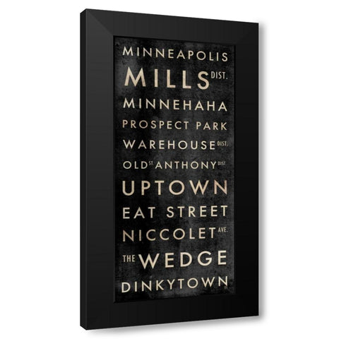 Minneapolis Subway Black Modern Wood Framed Art Print with Double Matting by Perrenoud, Aubree