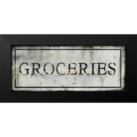 Groceries Black Modern Wood Framed Art Print by Perrenoud, Aubree