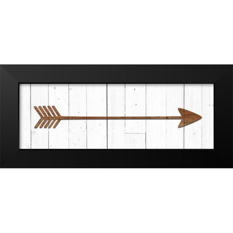 Right Arrow Black Modern Wood Framed Art Print by Perrenoud, Aubree