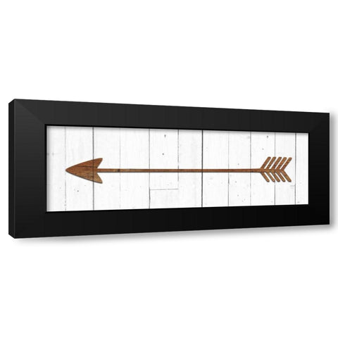 Left Arrow Black Modern Wood Framed Art Print by Perrenoud, Aubree