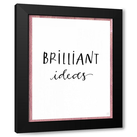 Brilliant Ideas Black Modern Wood Framed Art Print by Perrenoud, Aubree