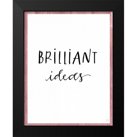 Brilliant Ideas Black Modern Wood Framed Art Print by Perrenoud, Aubree