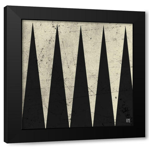 Backgammon Antique Black Modern Wood Framed Art Print with Double Matting by Perrenoud, Aubree