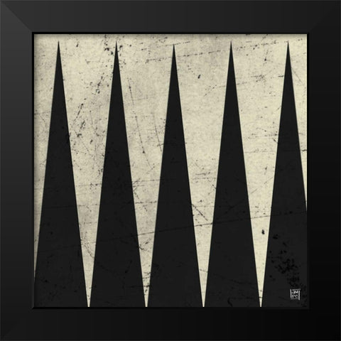 Backgammon Antique Black Modern Wood Framed Art Print by Perrenoud, Aubree