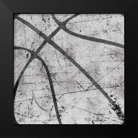 Basketball Black Modern Wood Framed Art Print by Perrenoud, Aubree