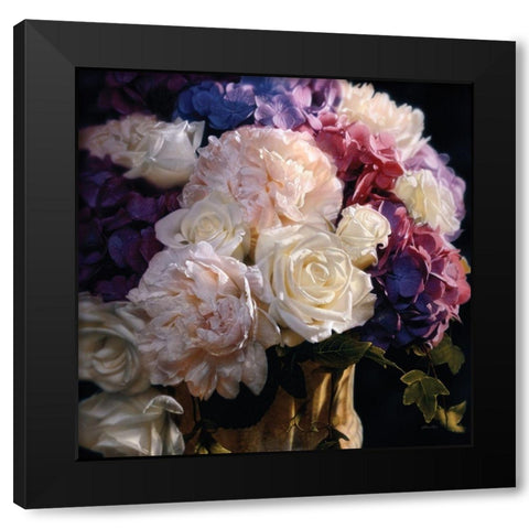 Rhapsody in Bloom Black Modern Wood Framed Art Print by Bogle, Collin