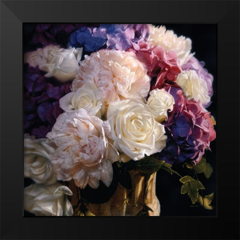 Rhapsody in Bloom Black Modern Wood Framed Art Print by Bogle, Collin