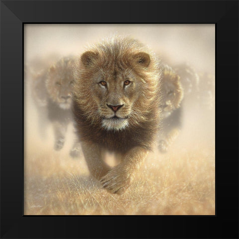 Eat My Dust Black Modern Wood Framed Art Print by Bogle, Collin