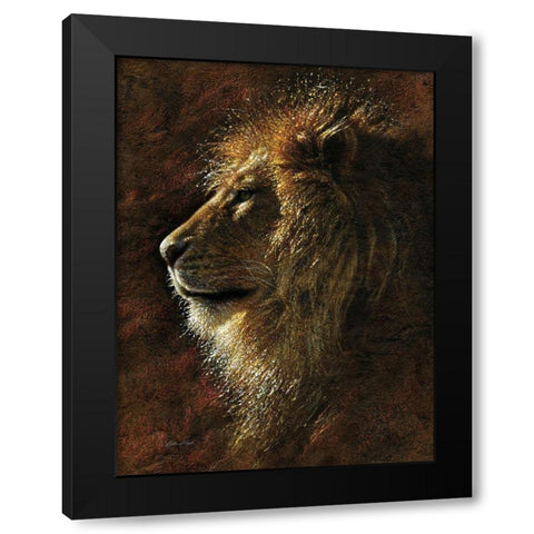His Majesty Black Modern Wood Framed Art Print with Double Matting by Bogle, Collin