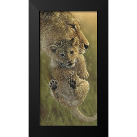 Mothers Pride Black Modern Wood Framed Art Print by Bogle, Collin