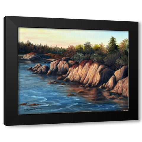Carmel Sunset Black Modern Wood Framed Art Print by Felisky, Barbara