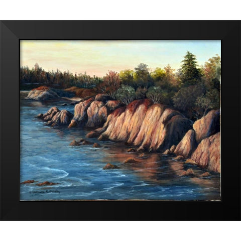 Carmel Sunset Black Modern Wood Framed Art Print by Felisky, Barbara