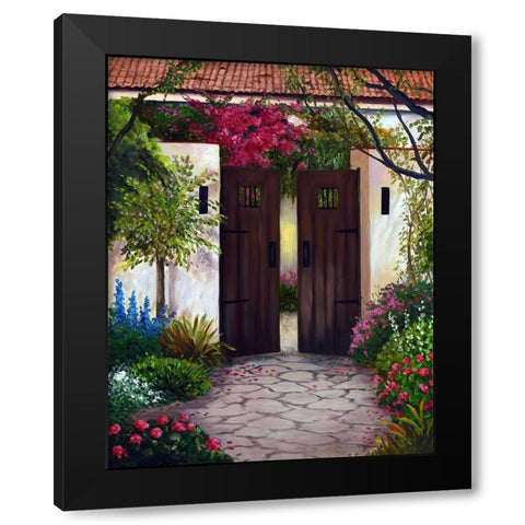 Spanish Gates Black Modern Wood Framed Art Print by Felisky, Barbara