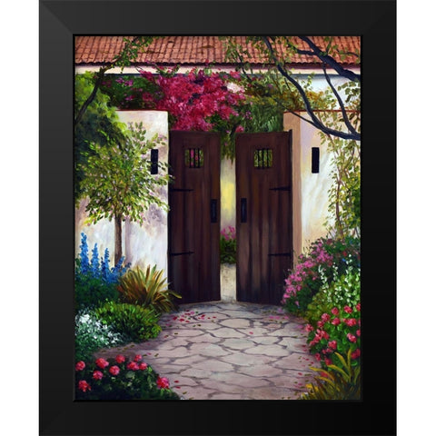 Spanish Gates Black Modern Wood Framed Art Print by Felisky, Barbara