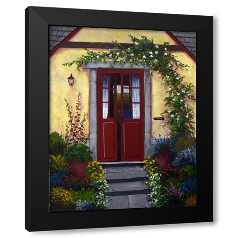Welcoming Doors Black Modern Wood Framed Art Print with Double Matting by Felisky, Barbara