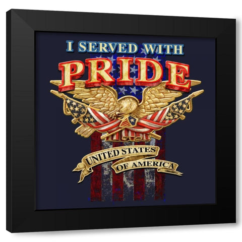 Pride Black Modern Wood Framed Art Print with Double Matting by Baldwin, Jim