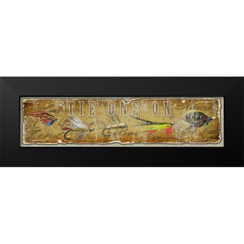 Tie I Black Modern Wood Framed Art Print by Baldwin, Jim