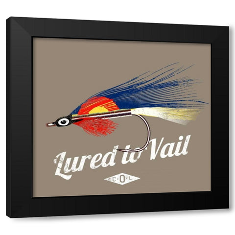 Lured to Vail Black Modern Wood Framed Art Print by Baldwin, Jim