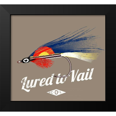 Lured to Vail Black Modern Wood Framed Art Print by Baldwin, Jim