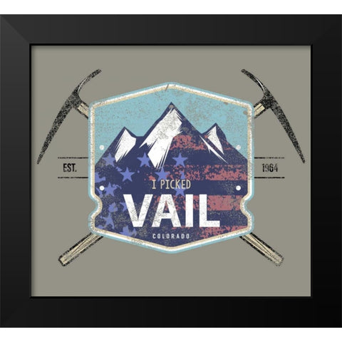 Vail II Black Modern Wood Framed Art Print by Baldwin, Jim