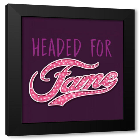 Headed for Fame Black Modern Wood Framed Art Print with Double Matting by Baldwin, Jim