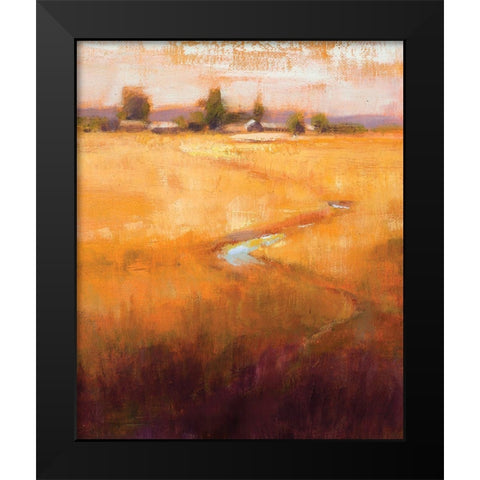 Far Off View Black Modern Wood Framed Art Print by Candy Rideout