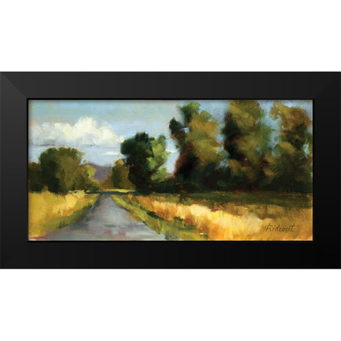 True View I Black Modern Wood Framed Art Print by Candy Rideout