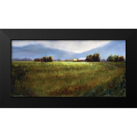 Field of Joy Black Modern Wood Framed Art Print by Candy Rideout