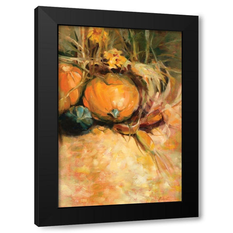 Harvest Black Modern Wood Framed Art Print with Double Matting by Candy Rideout