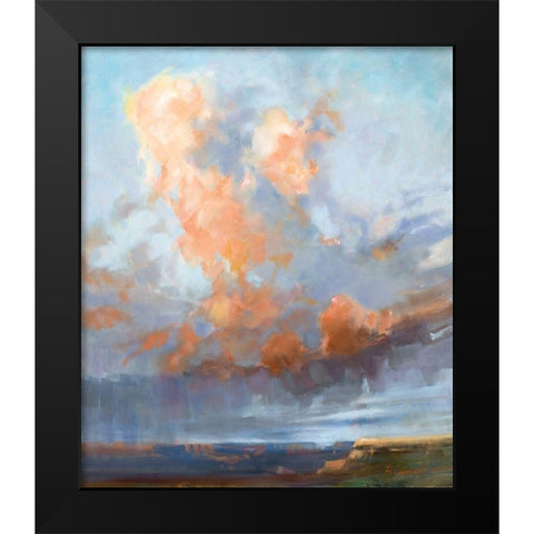 Cloud Collage Black Modern Wood Framed Art Print by Candy Rideout