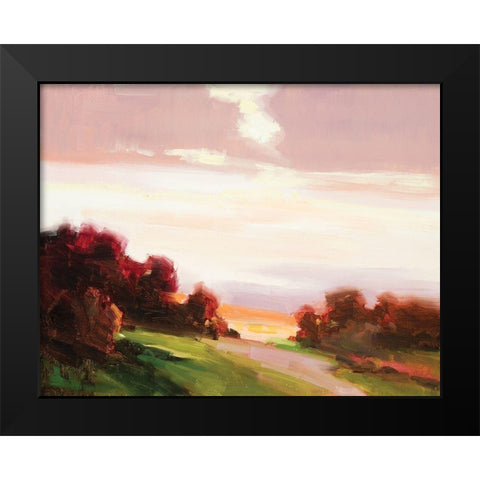 Pink Delight Black Modern Wood Framed Art Print by Candy Rideout