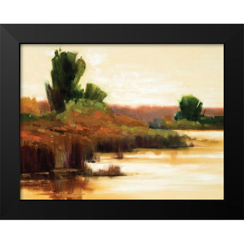 Spice Splendor Black Modern Wood Framed Art Print by Candy Rideout