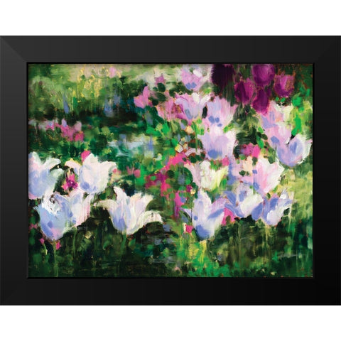 Floral II Black Modern Wood Framed Art Print by Candy Rideout