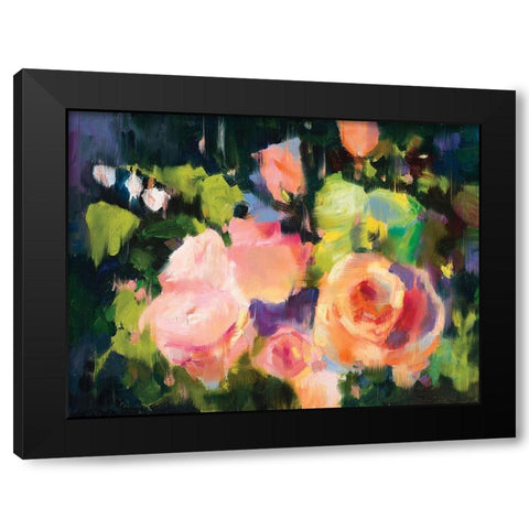 Floral IV Black Modern Wood Framed Art Print by Candy Rideout