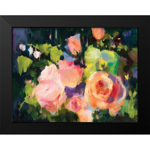 Floral IV Black Modern Wood Framed Art Print by Candy Rideout