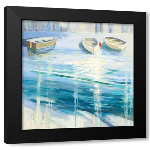 Three is a Crowd Black Modern Wood Framed Art Print with Double Matting by Candy Rideout