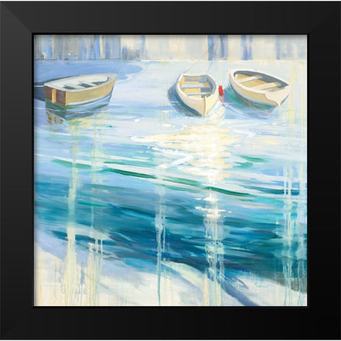 Three is a Crowd Black Modern Wood Framed Art Print by Candy Rideout