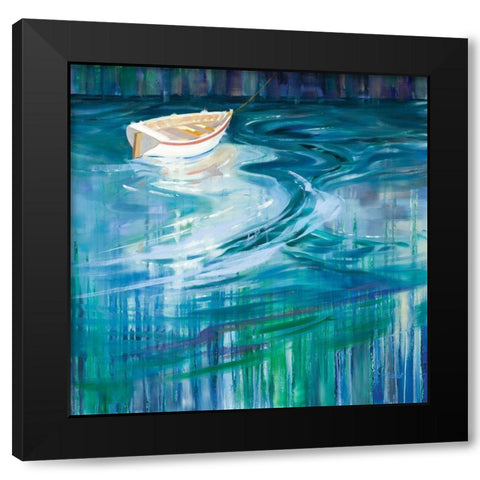 All Alone Black Modern Wood Framed Art Print with Double Matting by Candy Rideout
