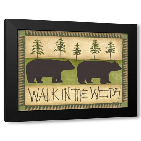 Walk in the Woods Black Modern Wood Framed Art Print by Shamp, Cindy