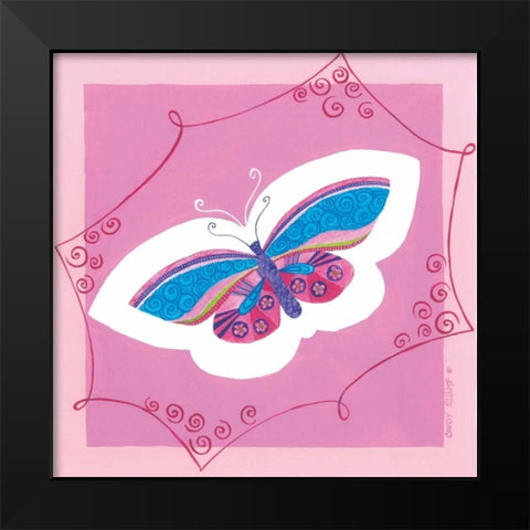 Butterfly I Black Modern Wood Framed Art Print by Shamp, Cindy