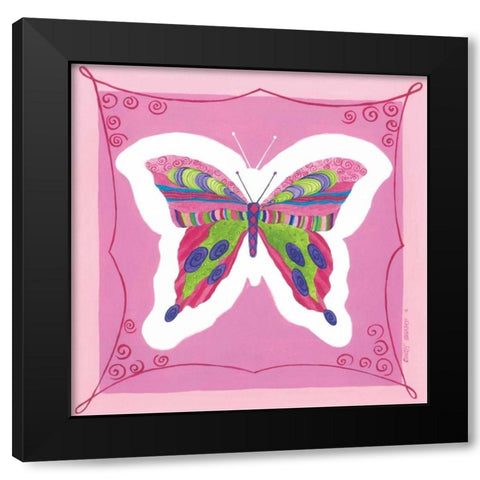 Butterfly II Black Modern Wood Framed Art Print by Shamp, Cindy