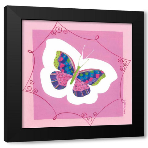 Butterfly III Black Modern Wood Framed Art Print by Shamp, Cindy