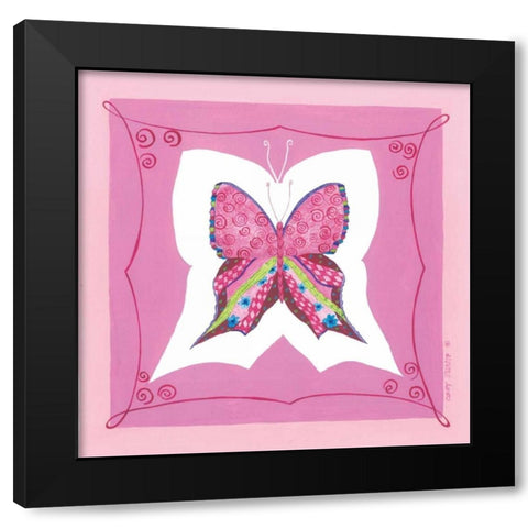 Butterfly IV Black Modern Wood Framed Art Print by Shamp, Cindy