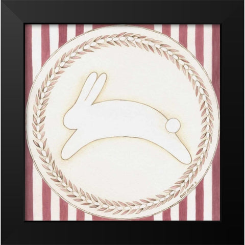 Easter Rabbit I Black Modern Wood Framed Art Print by Shamp, Cindy