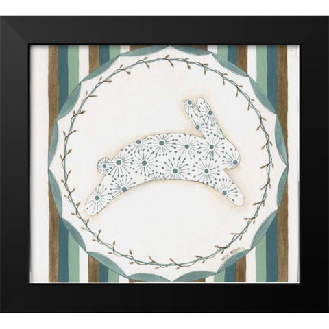 Easter Rabbit III Black Modern Wood Framed Art Print by Shamp, Cindy