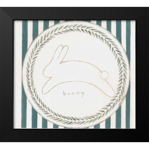 Easter Rabbit IV Black Modern Wood Framed Art Print by Shamp, Cindy