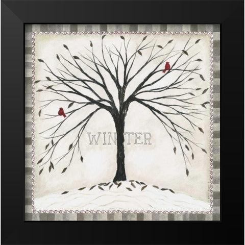 Winter Black Modern Wood Framed Art Print by Shamp, Cindy