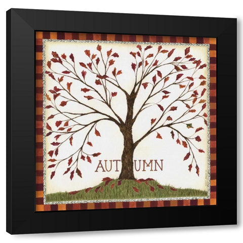 Autumn Black Modern Wood Framed Art Print with Double Matting by Shamp, Cindy