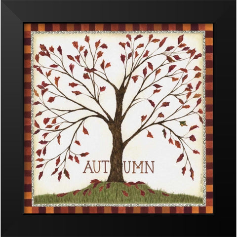 Autumn Black Modern Wood Framed Art Print by Shamp, Cindy